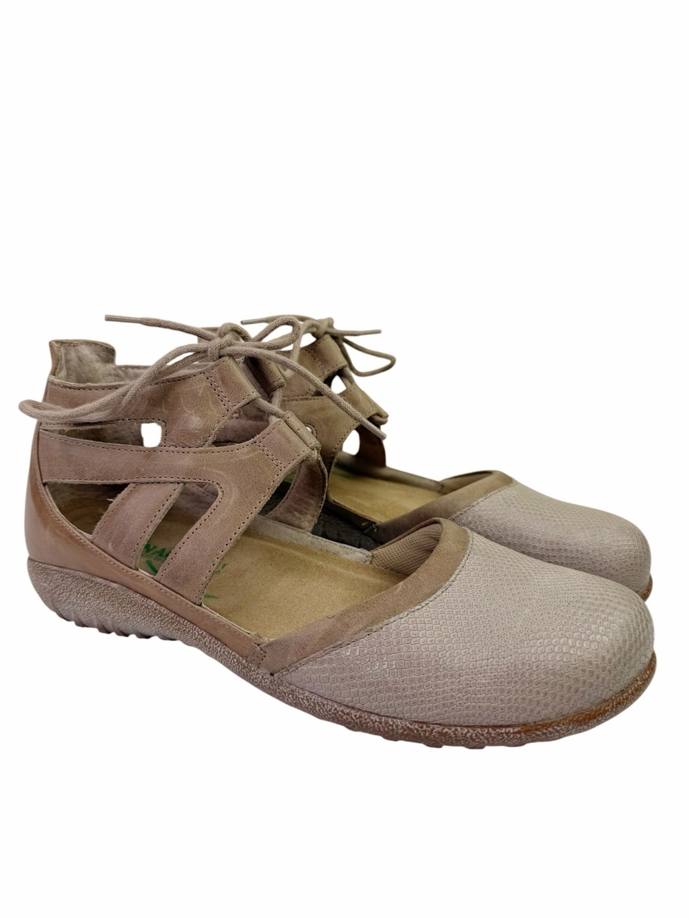 NAOT Kata Leather Sandals Tan Taupe Women’s Size 41 EU / 10.5-11 US